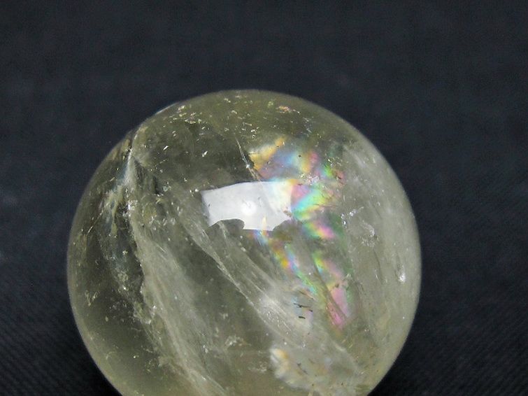 シトリン水晶丸玉 27mm [t318-6410] 2枚目