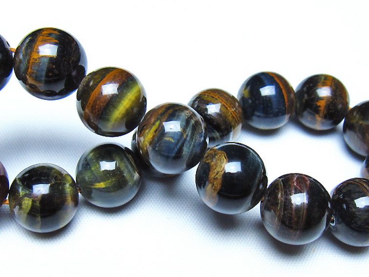 ミックスタイガーアイブレスレット 12mm [t32-7440] 2枚目