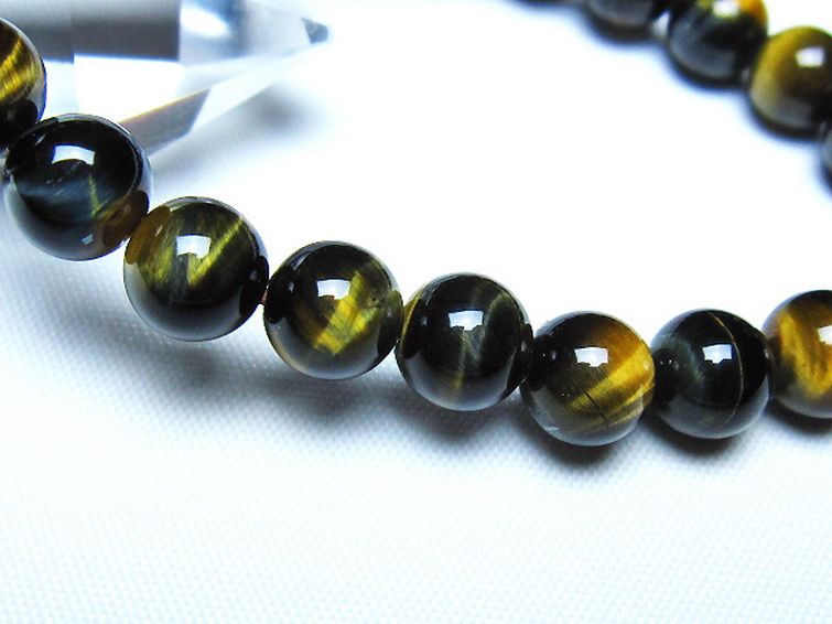 ミックスタイガーアイブレスレット 8mm [t32-7489] 3枚目