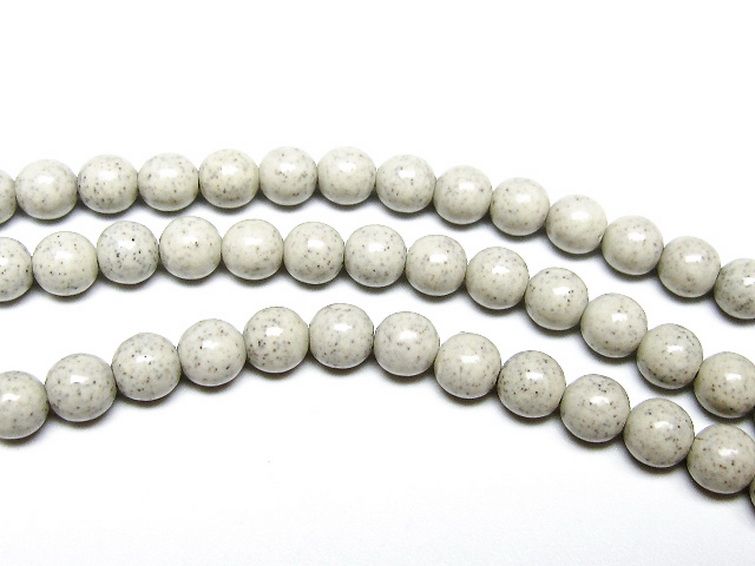 台湾産 北投石 天然ラジウム効果 ネックレス 6mm [t323-3151] 3枚目