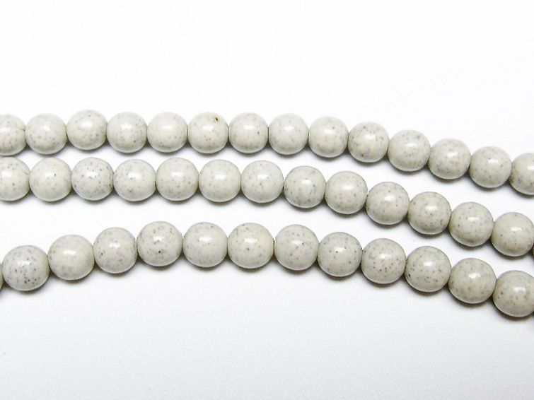 台湾産 北投石 天然ラジウム効果 ネックレス 6mm [t323-3162] 3枚目