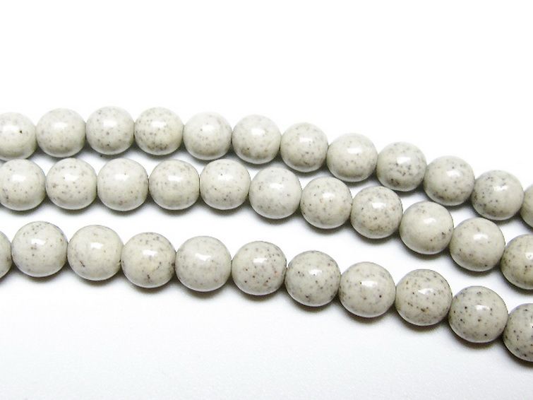 台湾産 北投石 天然ラジウム効果 ネックレス 6mm [t323-3182] 3枚目