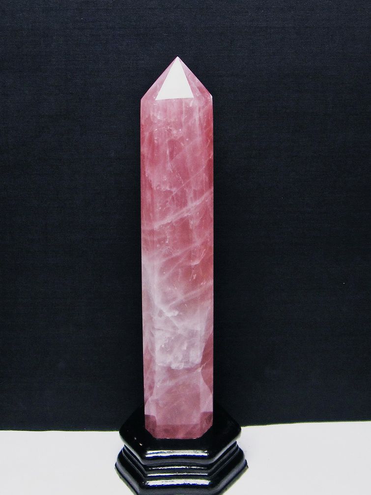 ローズクォーツ六角柱[T332-5372] 1枚目