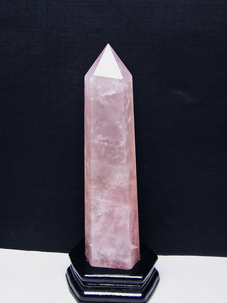 ローズクォーツ六角柱[T332-5373] 1枚目