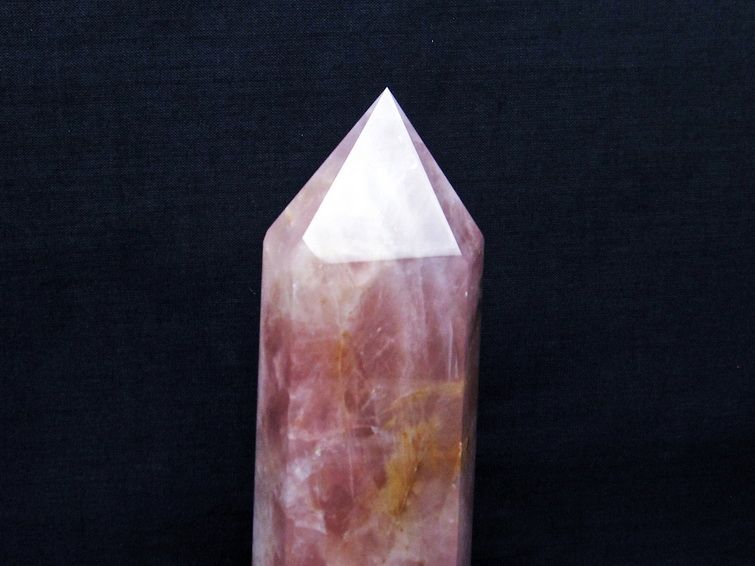ローズクォーツ六角柱[T332-5673] 2枚目