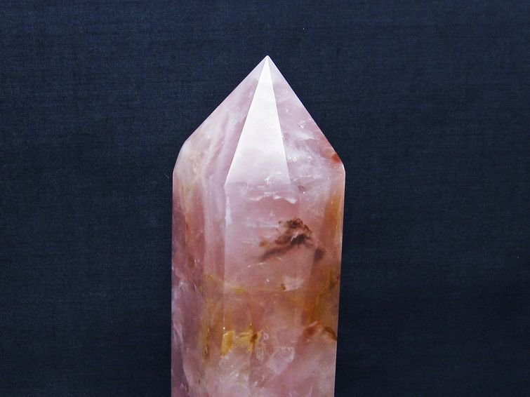 ローズクォーツ六角柱[T332-5673] 3枚目