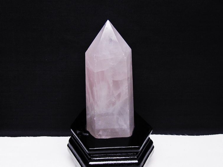 パワーストーン 天然石 ローズクォーツ六角柱[T332-5693]