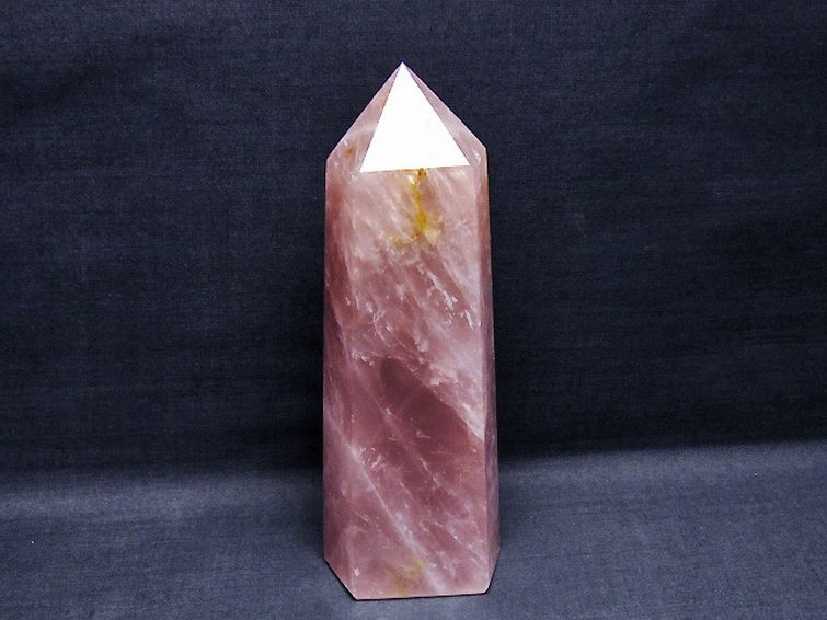 ローズクォーツ六角柱[T332-5799] 1枚目