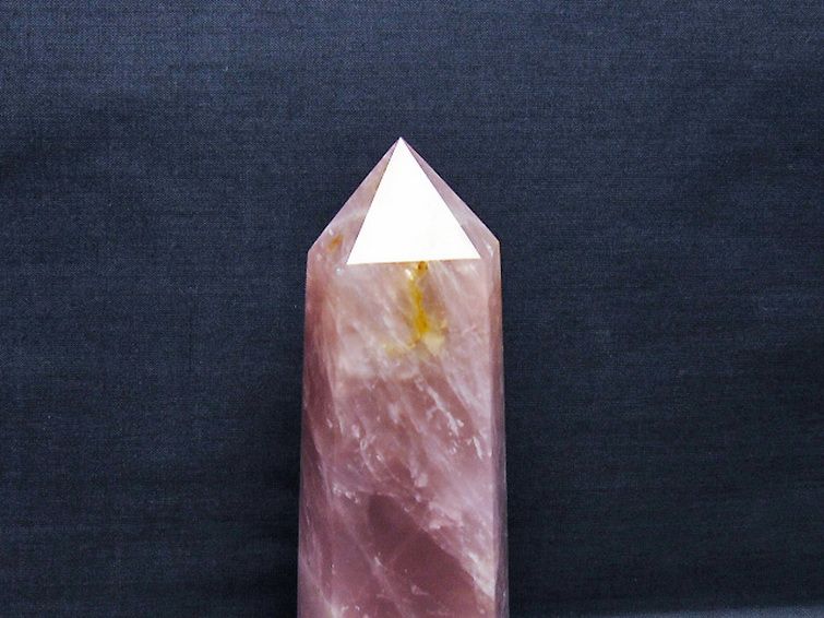 ローズクォーツ六角柱[T332-5799] 2枚目