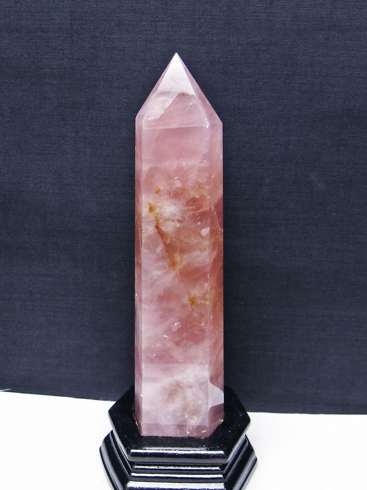 ローズクォーツ六角柱[T332-5931] 1枚目