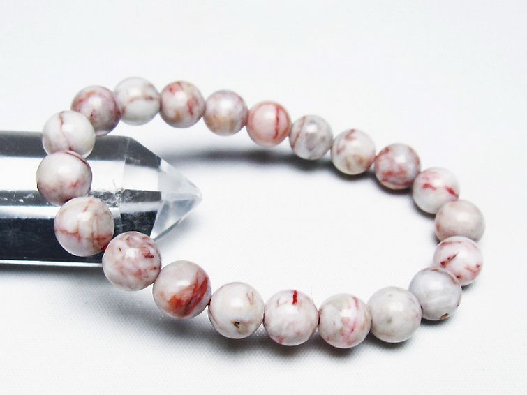 シナバークォーツ　賢者の石 ブレスレット 9mm [T34-12847] 1枚目