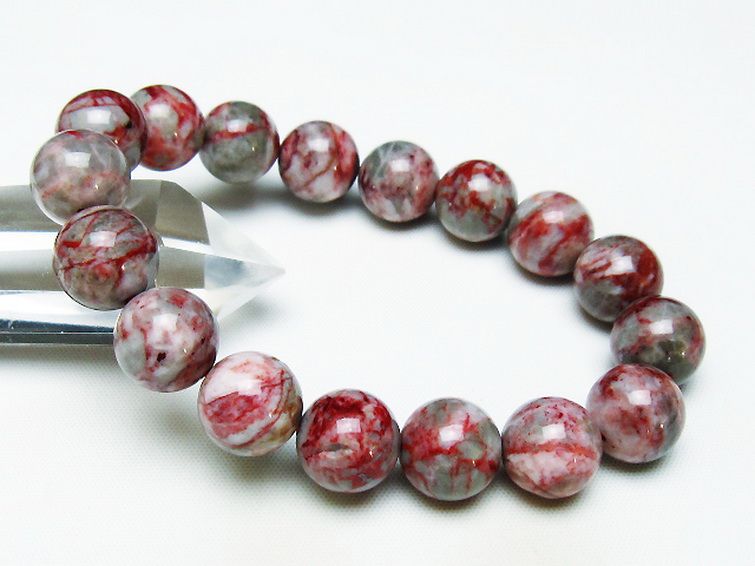 シナバークォーツ　賢者の石 ブレスレット 13mm [T34-13031] 1枚目