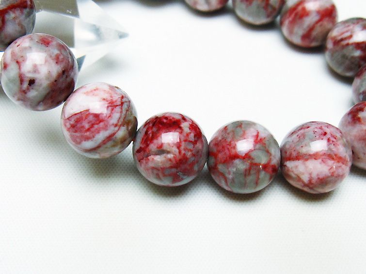 シナバークォーツ　賢者の石 ブレスレット 13mm [T34-13031] 3枚目