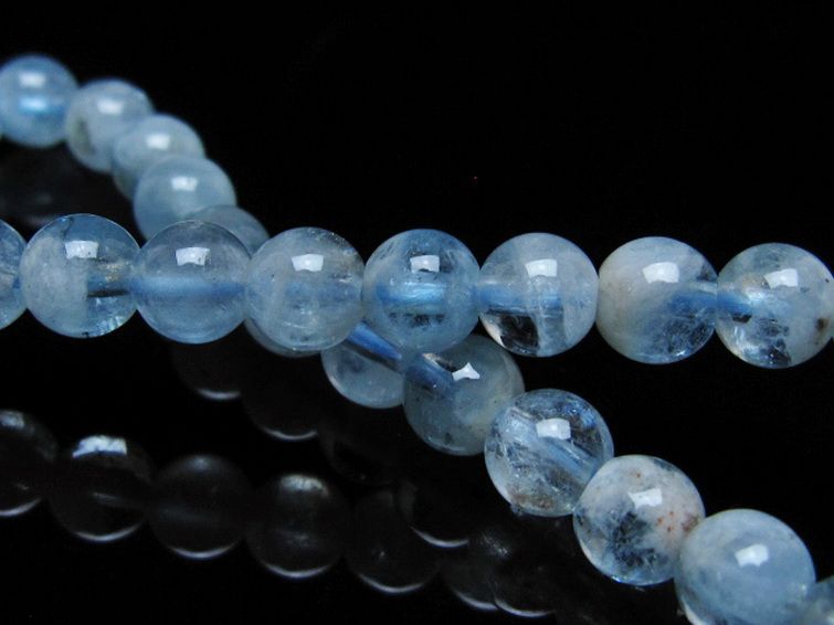 アクアマリンブレスレット 6mm [t35-20369] 2枚目