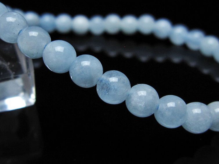 アクアマリンブレスレット 5mm [t35-20762] 3枚目