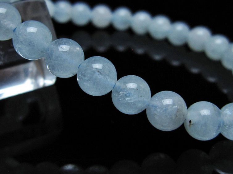 アクアマリンブレスレット 6mm [t35-20765] 3枚目