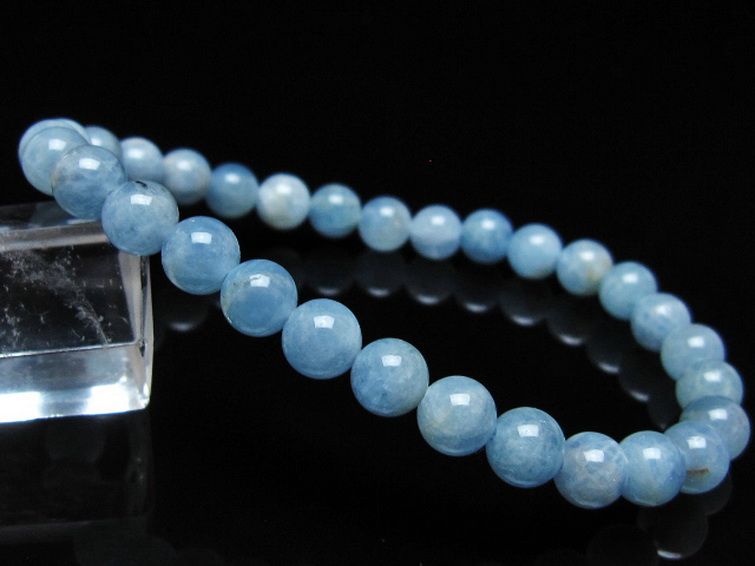 アクアマリンブレスレット 6mm [t35-20788] 1枚目