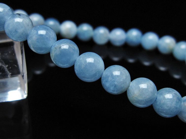アクアマリンブレスレット 6mm [t35-20788] 3枚目