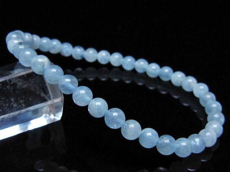 アクアマリンブレスレット 5mm [t35-20804] 1枚目