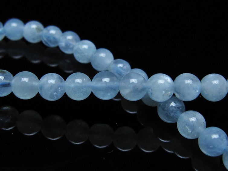 アクアマリンブレスレット 5mm [t35-20804] 2枚目