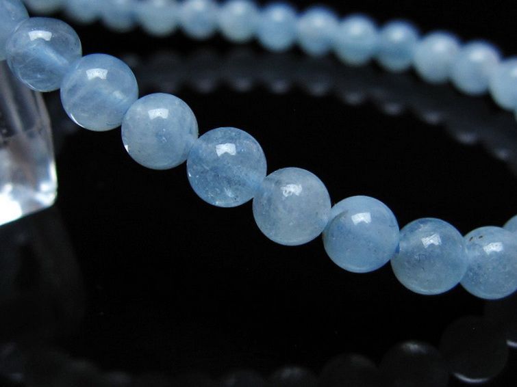 アクアマリンブレスレット 5mm [t35-20804] 3枚目