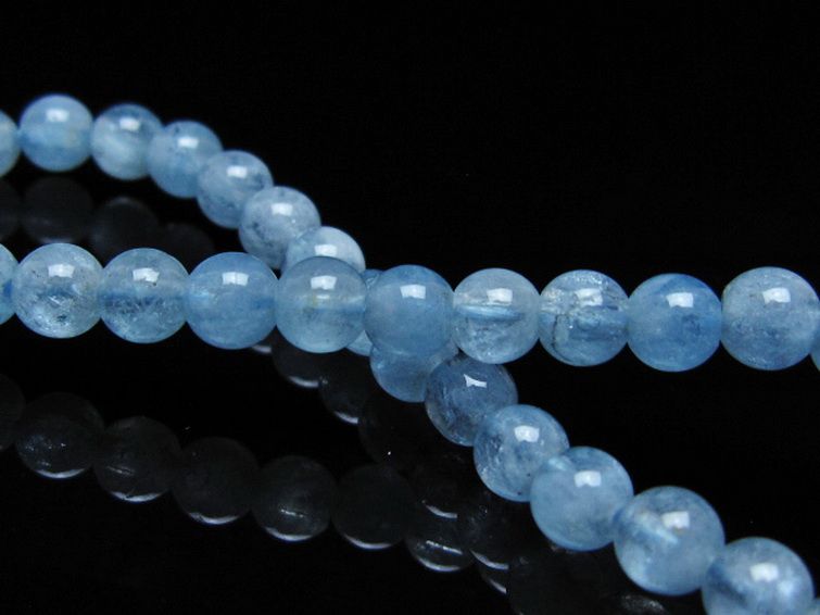 アクアマリンブレスレット 5mm [t35-20807] 2枚目