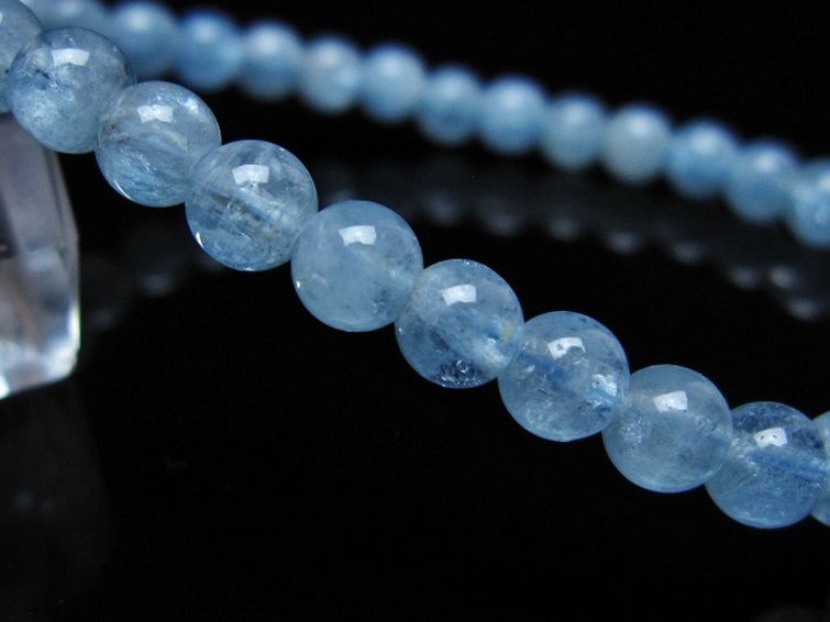 アクアマリンブレスレット 5mm [t35-20807] 3枚目