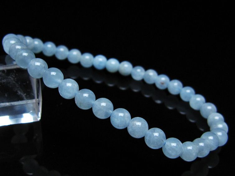 アクアマリンブレスレット 5mm [t35-20808] 1枚目