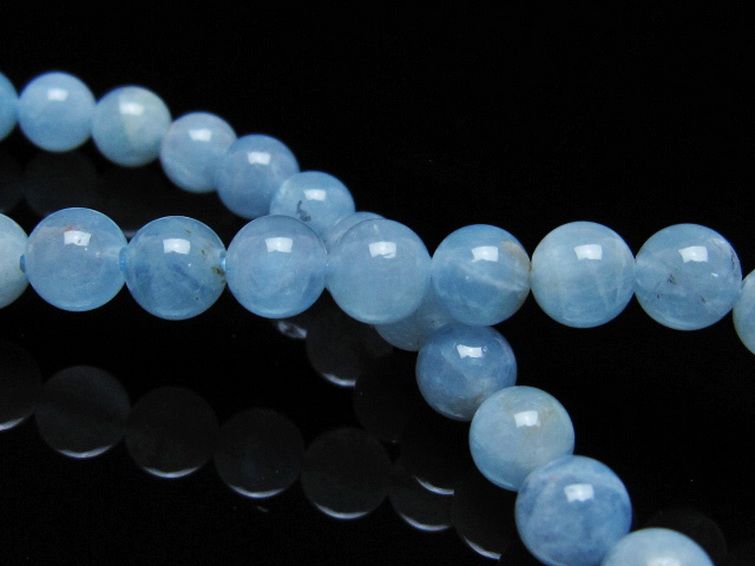 アクアマリンブレスレット 6mm [t35-20817] 2枚目