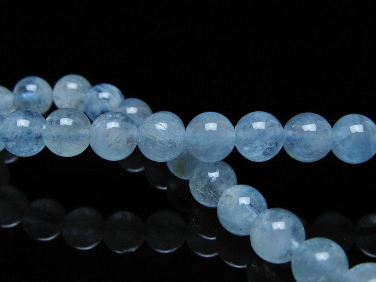 アクアマリンブレスレット 6mm [t35-20833] 2枚目