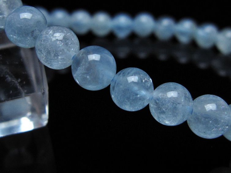 アクアマリンブレスレット 6mm [t35-20833] 3枚目