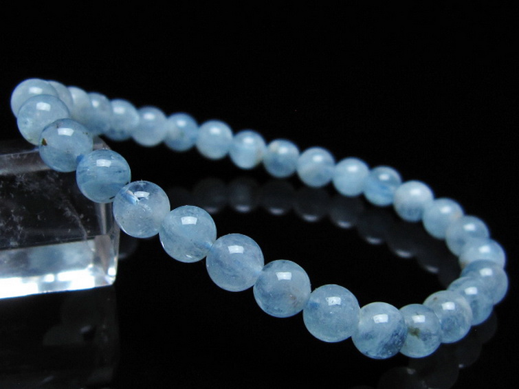 アクアマリンブレスレット 6mm [T35-20834] 1枚目