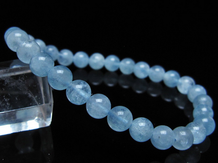 アクアマリンブレスレット 6mm [T35-20837] 1枚目