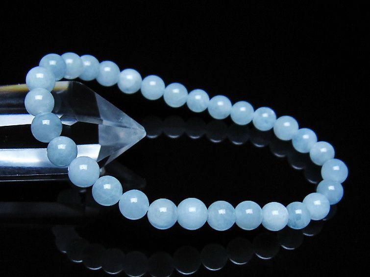 アクアマリンブレスレット 6mm [t35-21058] 1枚目