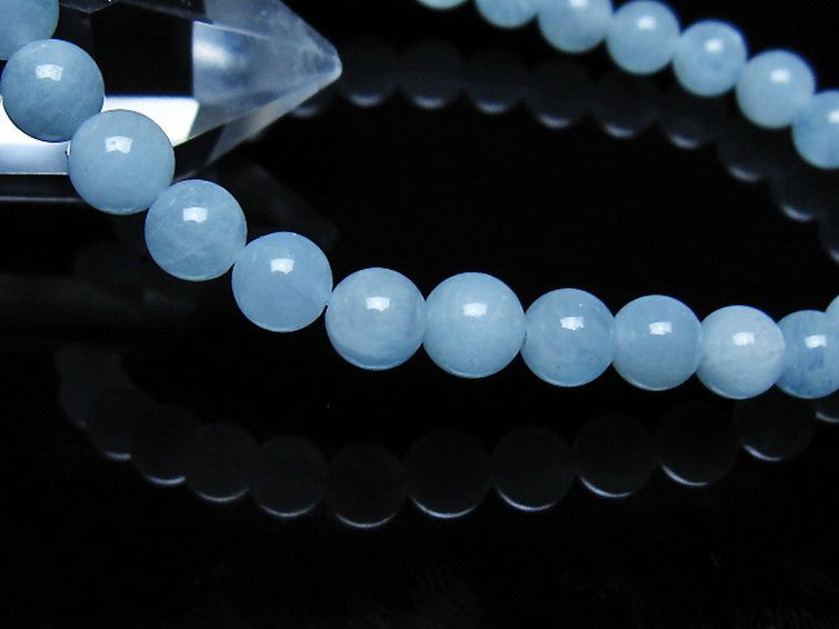 アクアマリンブレスレット 6mm [t35-21058] 3枚目