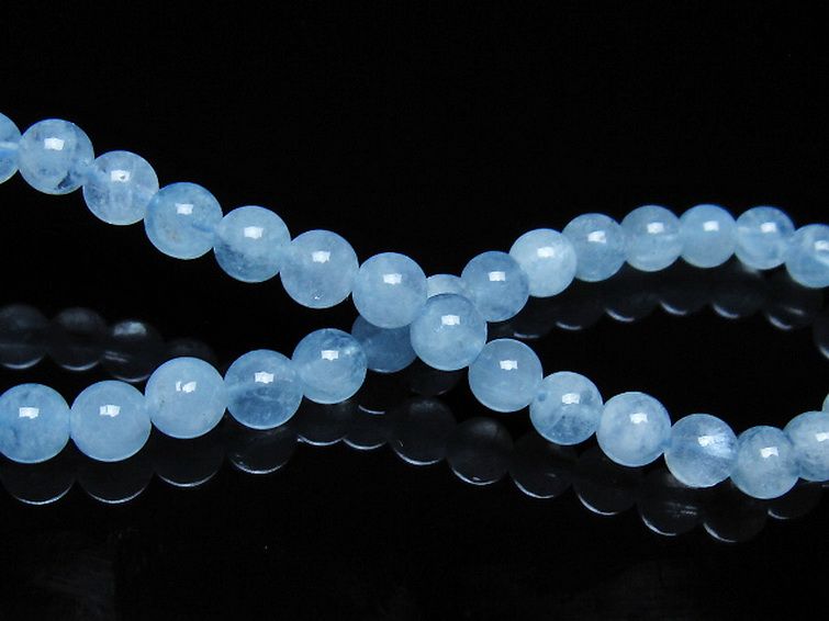 アクアマリンブレスレット 5mm [t35-21115] 2枚目