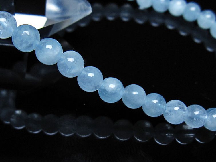 アクアマリンブレスレット 5mm [t35-21115] 3枚目