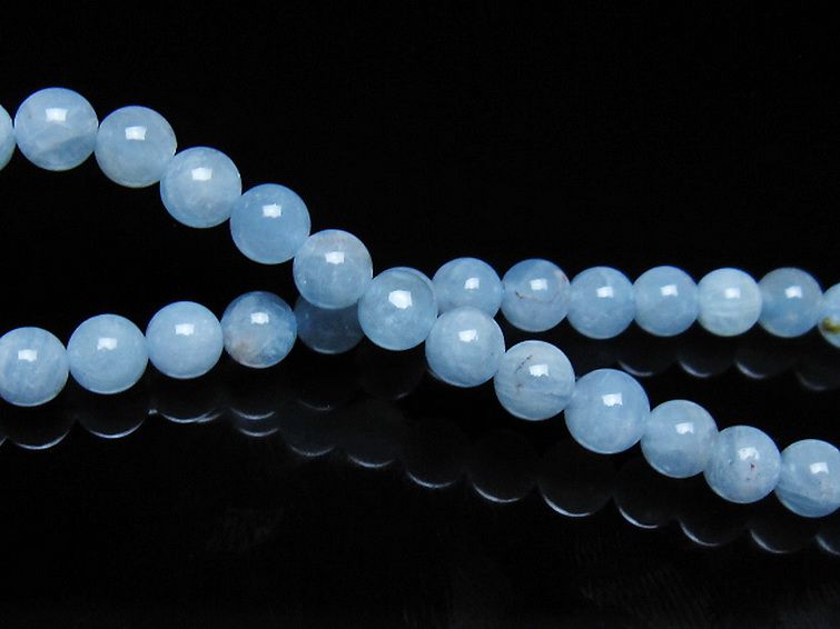 アクアマリンブレスレット 5mm [t35-21131] 2枚目