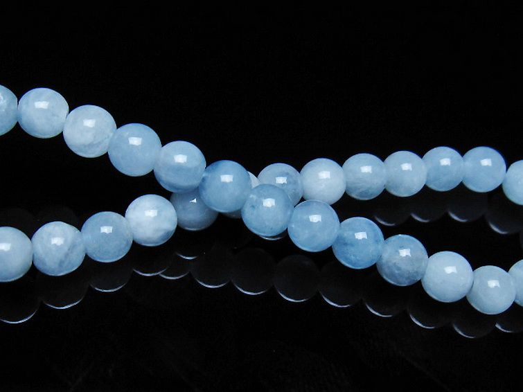 アクアマリンブレスレット 6mm [t35-21139] 2枚目
