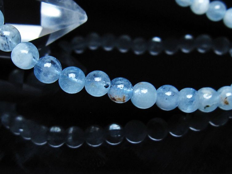 アクアマリンブレスレット 5mm [t35-21148] 3枚目