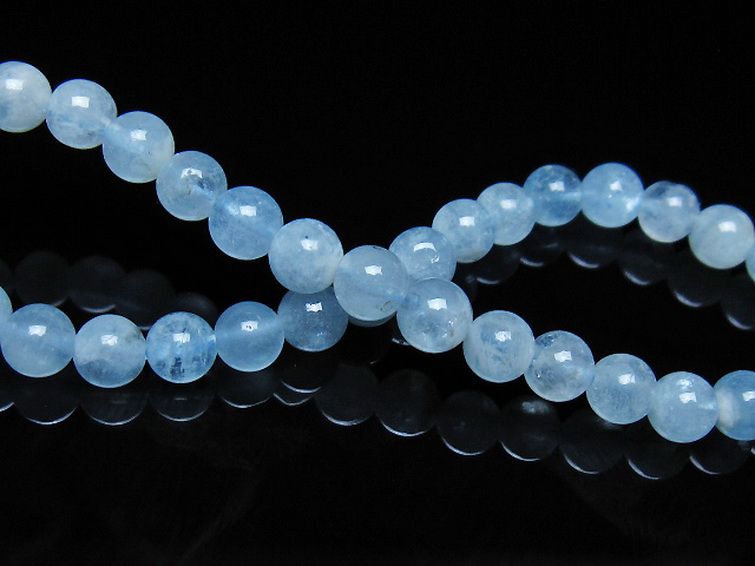 アクアマリンブレスレット 5mm [t35-21160] 2枚目