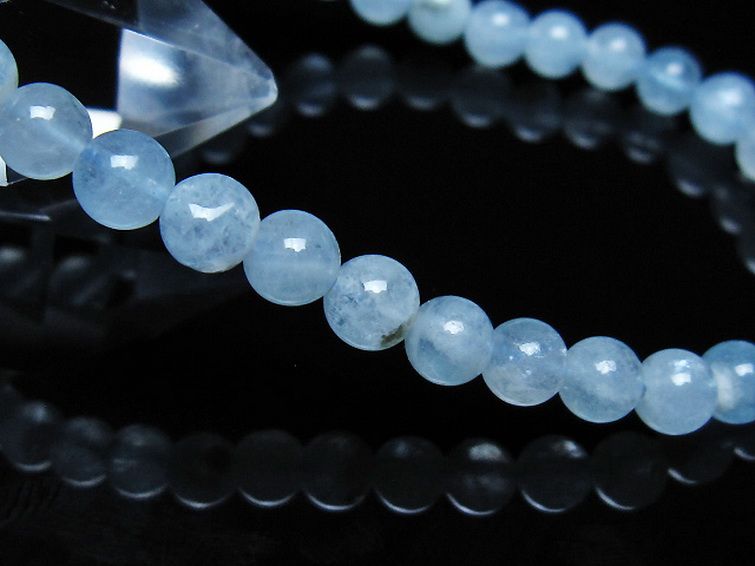 アクアマリンブレスレット 5mm [t35-21160] 3枚目