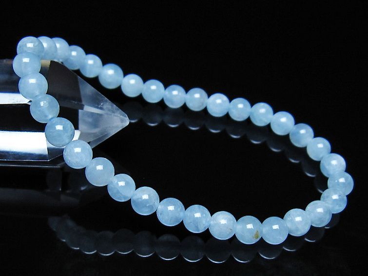 アクアマリンブレスレット 5mm [t35-21166] 1枚目
