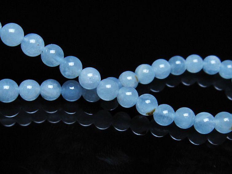 アクアマリンブレスレット 5mm [t35-21166] 2枚目
