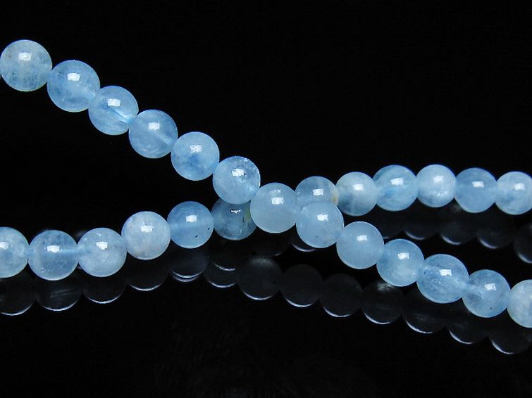 アクアマリンブレスレット 5mm [t35-21167] 2枚目