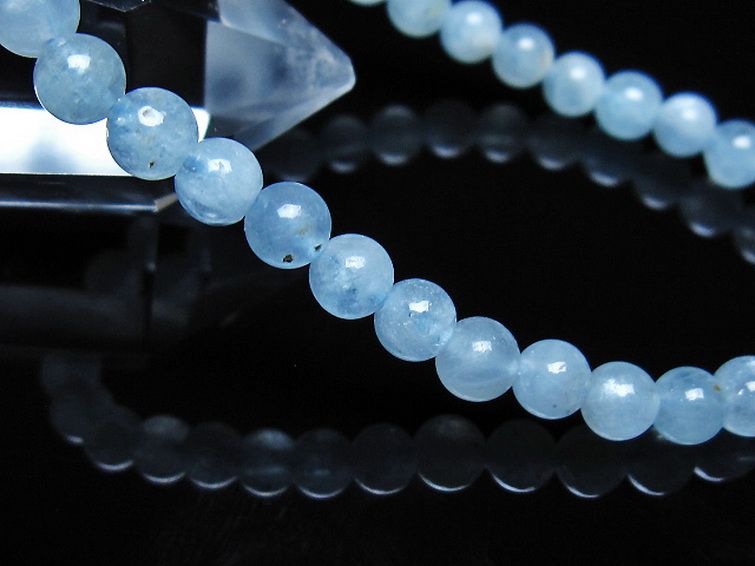 アクアマリンブレスレット 5mm [t35-21167] 3枚目
