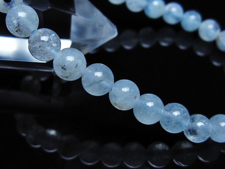 アクアマリンブレスレット 6mm [t35-21184] 3枚目