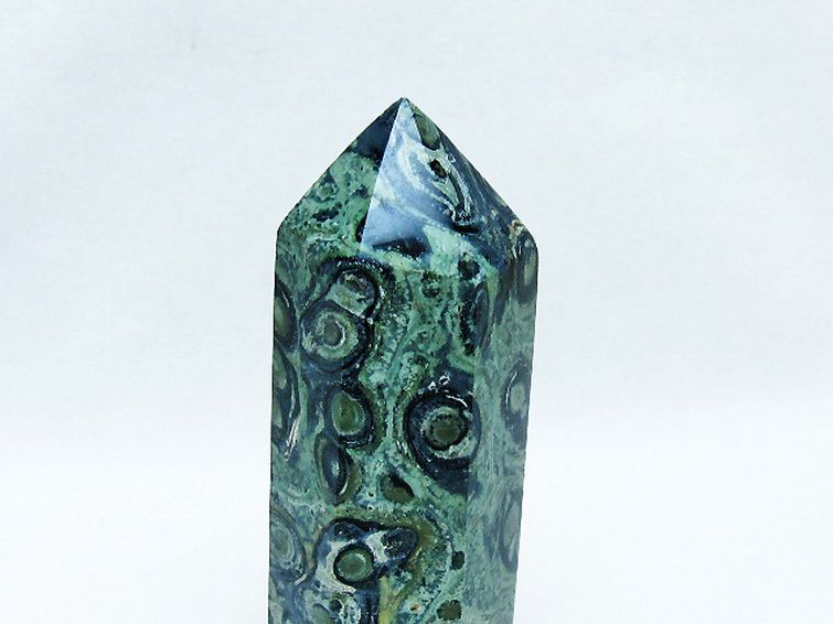 パワーストーン 天然石 マラカイト 六角柱[T350-1672]