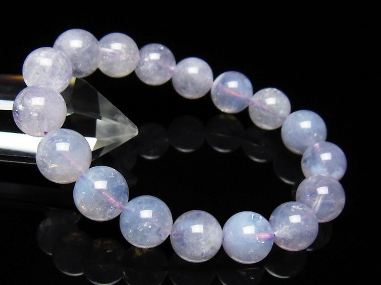 スコロライト（ラベンダークォーツ）ブレスレット 12mm [t352-1673] 1枚目