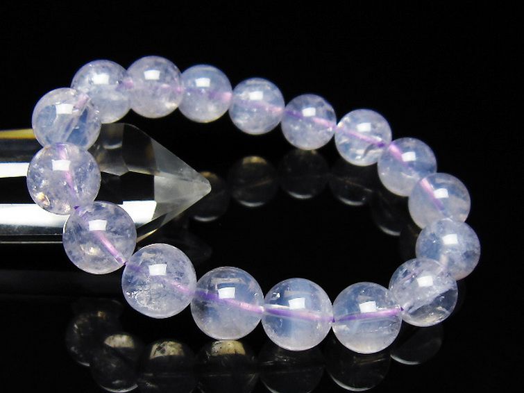 スコロライト（ラベンダークォーツ）ブレスレット 12mm [t352-1703] 1枚目